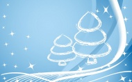 白色圣诞树图片
