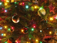 璀璨的圣诞树图片