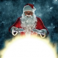 圣诞老人变魔术图片