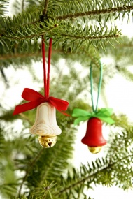 圣诞树上的风铃图片