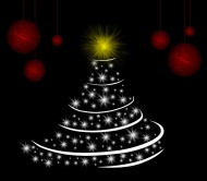星光组成的圣诞树图片