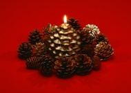 圣诞装饰蜡烛图片