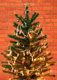 亮闪闪的圣诞树图片