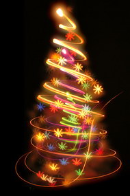 璀璨光晕圣诞树02图片