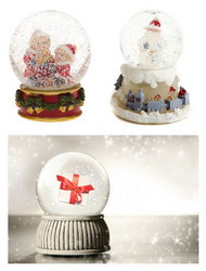 圣诞节水晶球图片