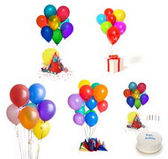 庆祝生日气球图片
