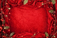 红色绒布背景图片