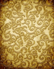 金色铜版花纹镂刻图片