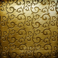 金色铜版花纹镂刻图片