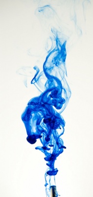 蓝色抽象烟雾图片