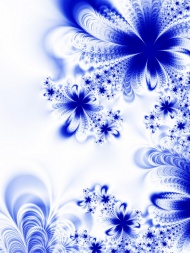 蓝色花纹光芒图片