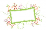 绿色花纹相框图片