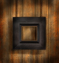 黑色实木相框图片