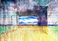 城市之门背景图片