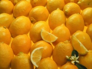 黄色柠檬背景图片