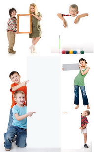 5款实用儿童与白板图片