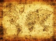 古老世界地图图片