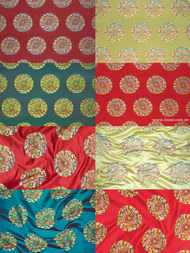 4色五龙团中式布料背景图片(8P)