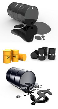 石油和油桶图片