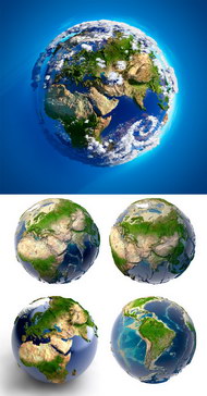 5款立体地球特效图片