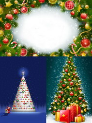 精美圣诞树图片