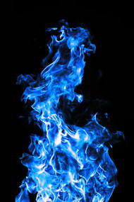 绚丽的蓝色火焰05图片