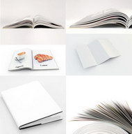 书本折页效果图模板图片