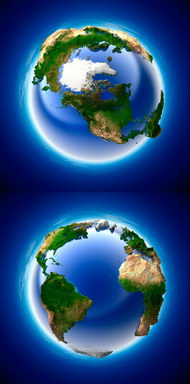 3D多角度地球图片2