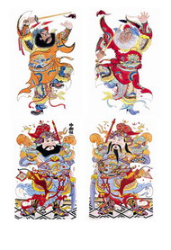 中国传统门神财神图片2