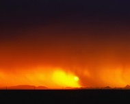 火烧云美丽夜景图片