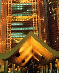 高楼建筑夜景图片