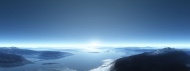 南极洲海洋雪山图片