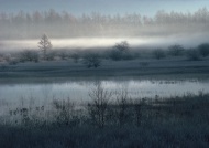 山景山雾河水图片