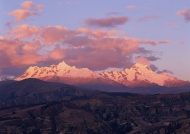 雪山夕阳图片