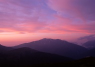 夕阳山景图片
