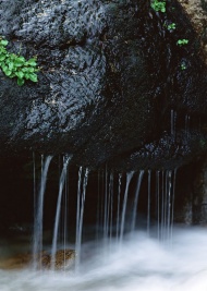 山泉瀑布图片