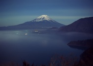 富士山夜景图片