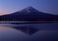富士山夜景图片