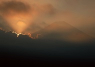 富士山日出景观图片