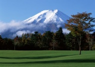 日本富士雪山图片