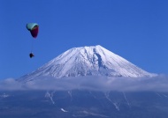 富士山飞翔图片
