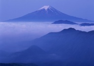 富士山云层美景图片