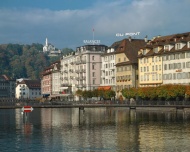 瑞士城镇风景图片