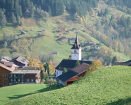 瑞士山林草原图片