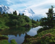 瑞士山水风景图片
