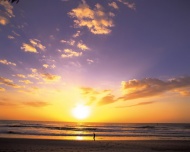 悉尼海边日出风景图片