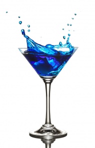 蓝色鸡尾酒酒水饮料图片