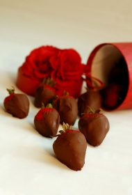 巧克力草莓图片