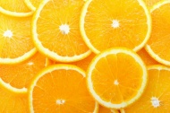 橙色柠檬片图片
