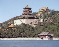 山水寺庙风景图片